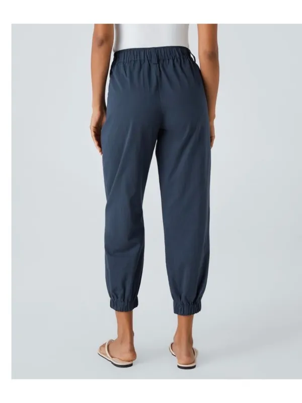 Halara XS Regular Navy Blue Cotton Elastic Waist Joggers - Image 2