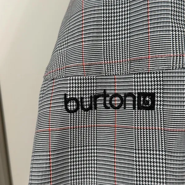 Burton Dry Ride and Gray Plaid Women's Ski Jacket with Detachable Faux Fur Hood - Image 2