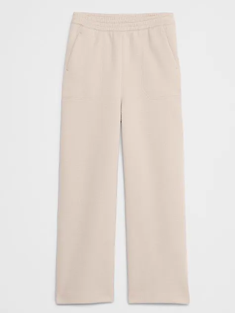 Banana Republic High-Rise Wide-Leg Crop Khaki Pant L COTTON - Image 4