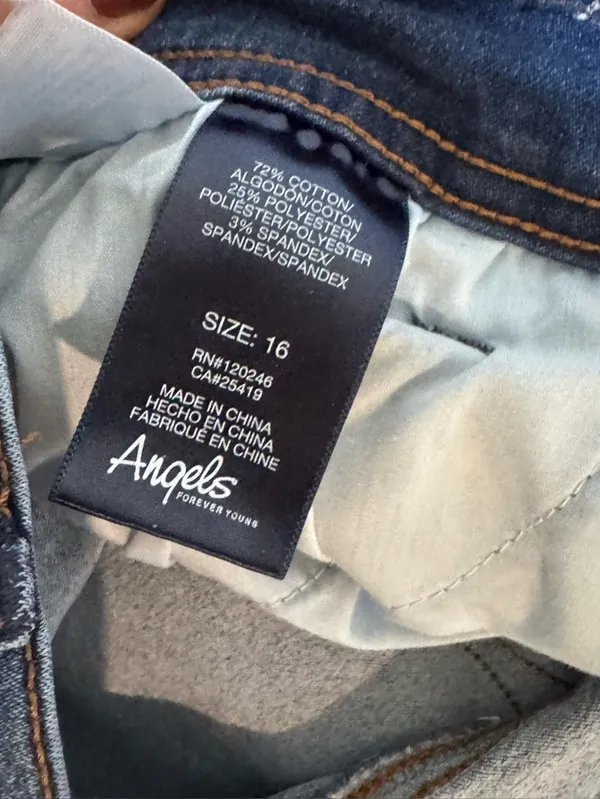 Women Angels Ankle Jeans Size 16 - Image 3
