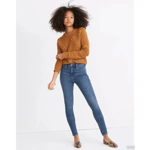 Madewell High Rise Skinny Jeans Size 27 Blue Wendover Wash Stretch Pant Capsule‎ - Image 13