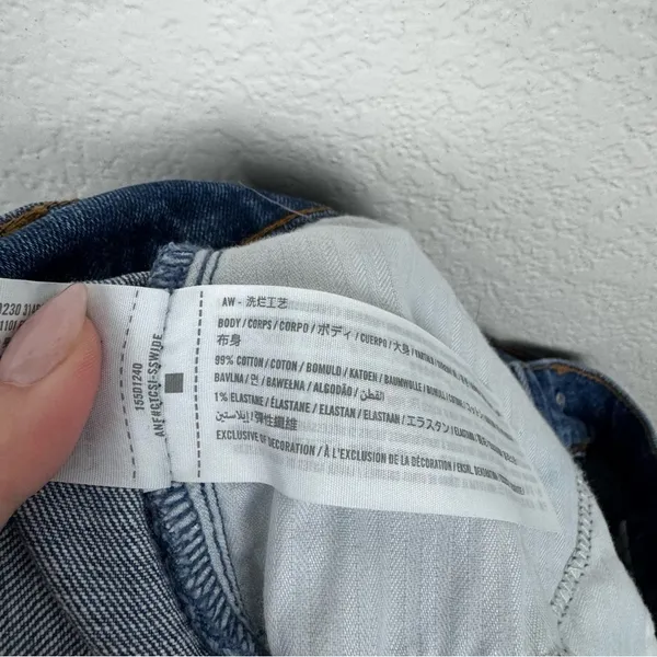Abercrombie & Fitch The Slim Straight Ultra High Rise Jeans Cotton Blend Size 28 - Image 4