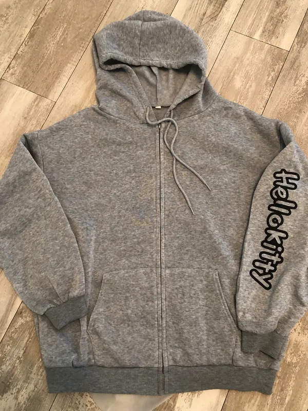 adorable hoodie Gray Size M - Image 2