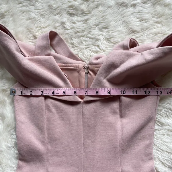 Nicholas x Dress Sadie Halter Mini in Blush Pink 0 NWT New - Image 8