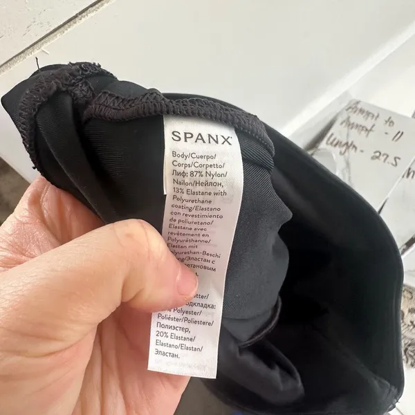 Spanx Women’s Large Black Faux Leather Leggings - Image 6