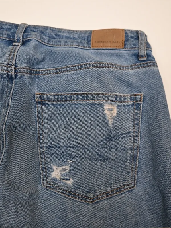 American Eagle Women's 8 Busted Knee Mom Jean - Image 7