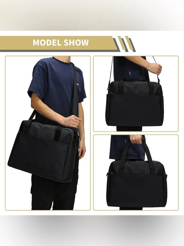 Black Travel Weekend Bag / Personal or Carry-On Bag - Image 5