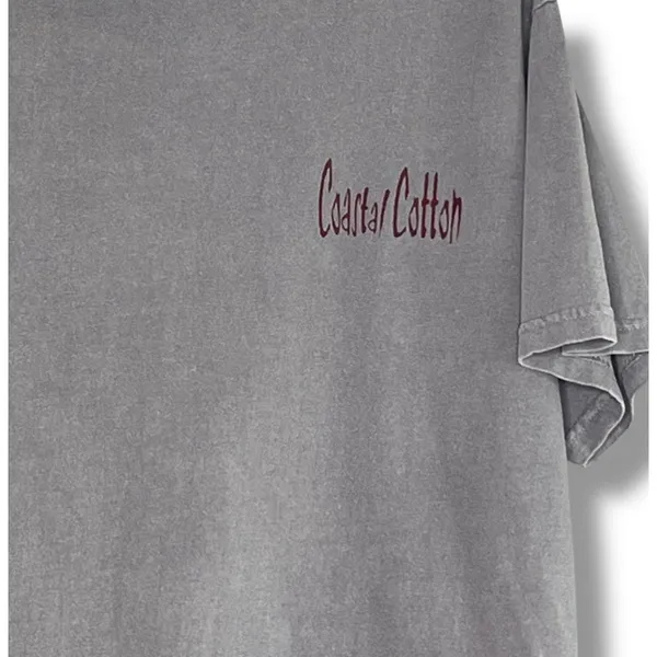 Coastal Cotton life uninhibited houndstooth fish skeleton tshirt medium - Image 4