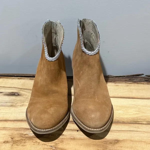 Journee collection Two‎ Tone Suede Western Booties Size 7.5 B102 - Image 4