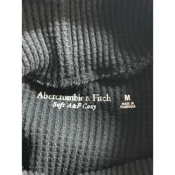 Abercrombie & Fitch Womens Black Turtleneck Long Sleeve Sweatshirt Sweater Top M - Image 5