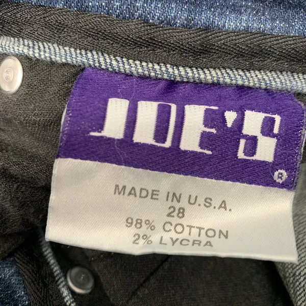 Joes Jeans Women Size 28 Patchwork Denim Blue Straight Buttonfly Festival Grunge - Image 10
