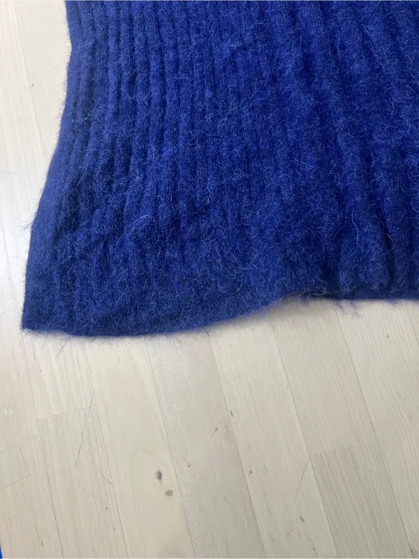 Madewell Blue Ribbed Henley Sweater Size S Alpaca Blend CKP492741785 Long Sleeve - Image 9