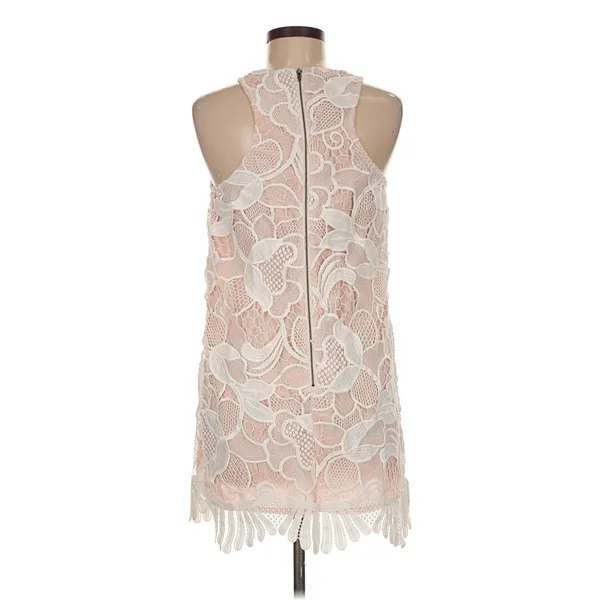 Lovers + Friends Size M Cocktail dress Revolve Mini Shift Lace Sleeveless - Image 3