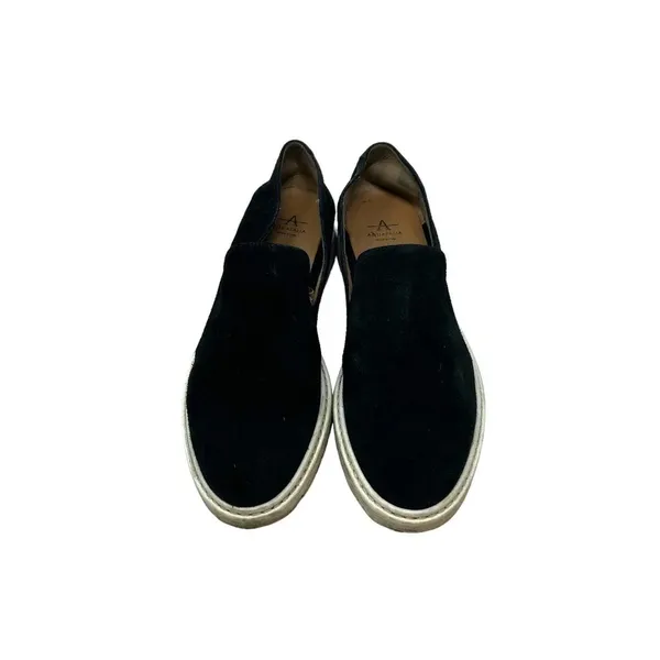 Aquatalia Slip On Sneakers Loafer‎ Lug Sole Leather Suede Black Size US 9 - Image 2