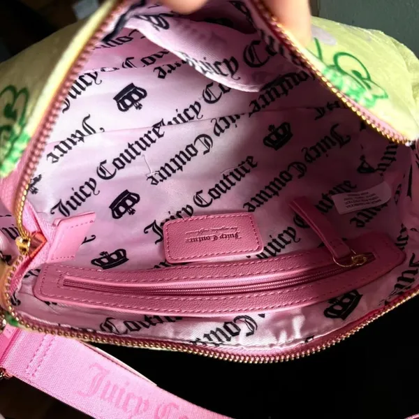 Juicy Couture Yellow Iris Cherry Retro Shoulder Crossbody Bag NWT - Image 11