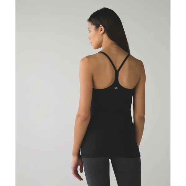 Lululemon Women's Black Power Y Luon Tank Second Release Sz 12 W1E12S - Image 2