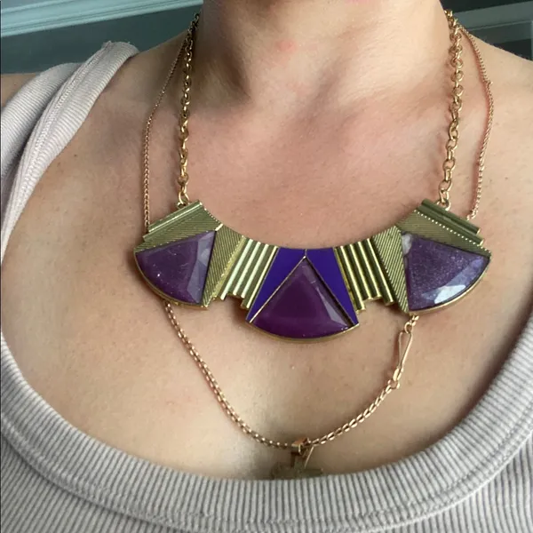 Gold tone necklace. Vintage. - Image 4