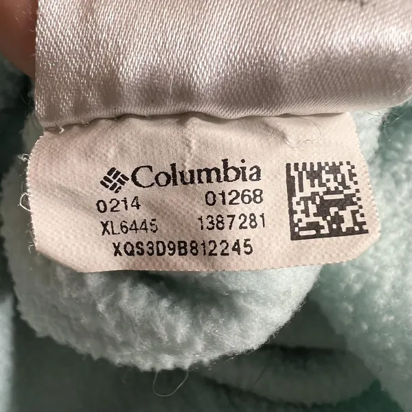 Columbia Jacket Womens Medium Light Blue XL6445 Full Zip Fleece Outdoors Hiking - Image 5