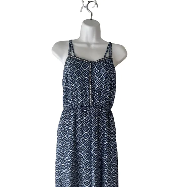 Anthropologie Skies Are Blue Size XS Maxi Printed Dress Coastal‎ Cowgirl Boho - Image 2