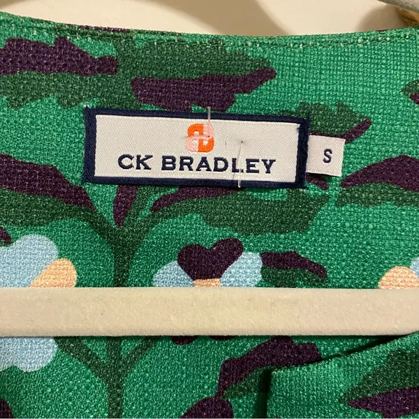 CK Bradley Green Floral Bolero Blazer size Small - Image 6