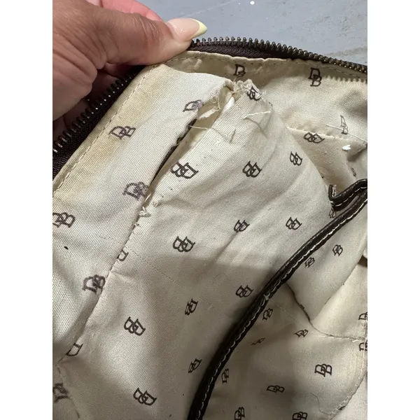 Authentic Vintage Dooney & Bourke Signature Monogram Bag - Image 9