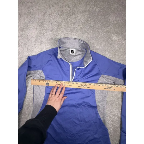 Women's FootJoy Quarter-Zip Long Sleeve‎ Sun ProtectionPullover Peach Size Small - Image 5