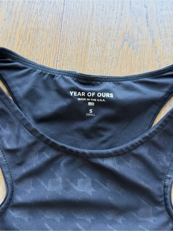 YEAR OF OURS Double Jump Disco Bra Houndstooth Print — Small - Image 4