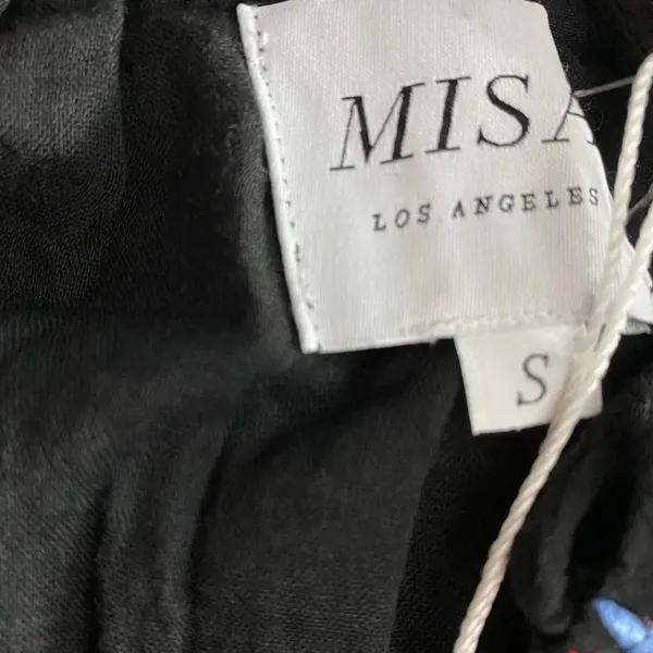 MISA Los Angeles Manuela‎ Dress Black Embroidered - Image 11