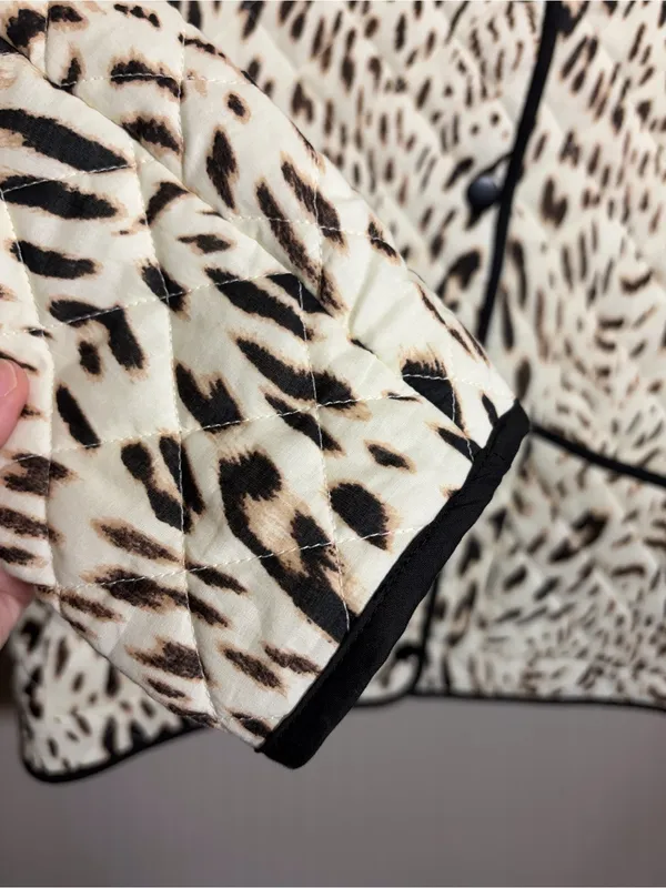 Sanctuary Quilted Jacket Animal Print NWT $129 - Image 4