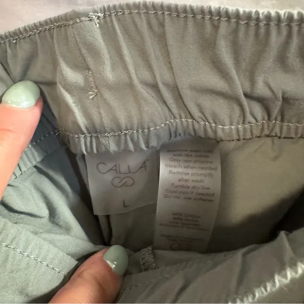 CALIA by Carrie Underwood Green Ankle Cropped Pants - Image 2