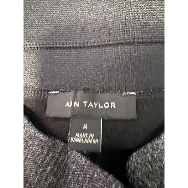 Ann Taylor Mid Rise Gray Fleece Like Trousers Pants Sz M - Image 8