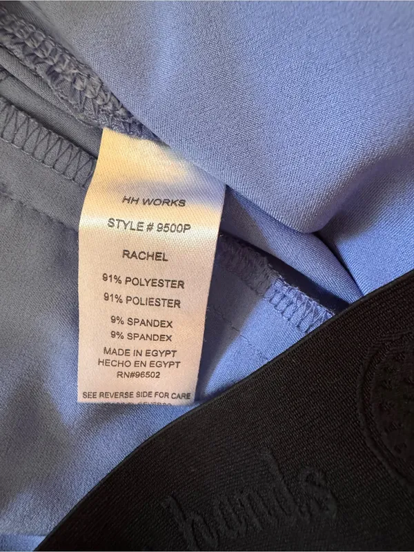 Women's Healing Hands Rachel 7-pocket Cecil Blue Scrub Pants Size Petite Small - Image 7