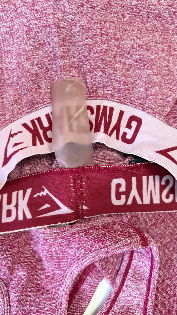 gymshark flex set in heathered maroon 🎀 size small - Image 7