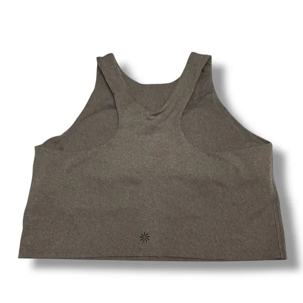 Athleta Womens Heathered Gray Conscious Crop Racerback Bra A‎ B C M Medium - Image 2