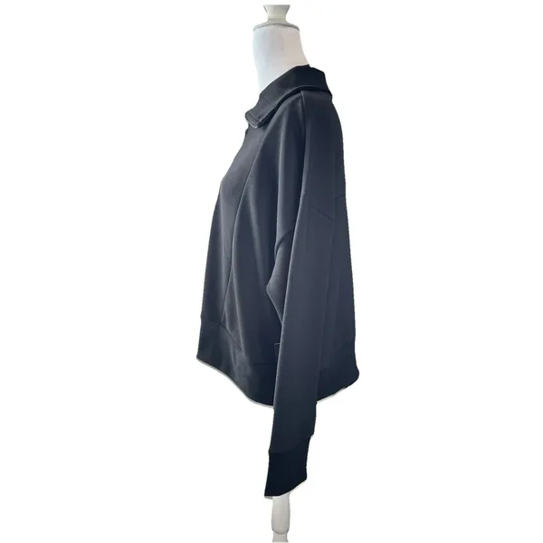 Simply Vera Vera Wang Sweater Size L Black Long Sleeve Half-Zip Pullover Women's - Image 5