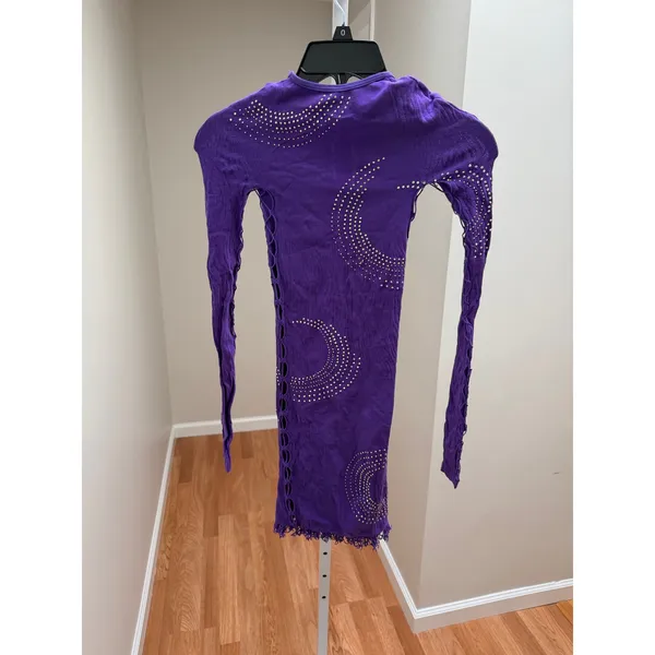 Poster Girl Rhinestoned Miranda Dress Twilight Purple One Size - Image 9