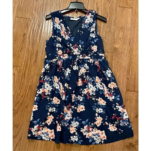 Jojo Maman Bebe maternity blue floral dress - Image 8