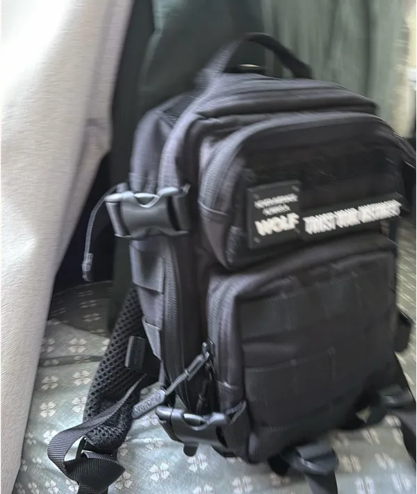 Wolf pak mini backpack Black - Image 4