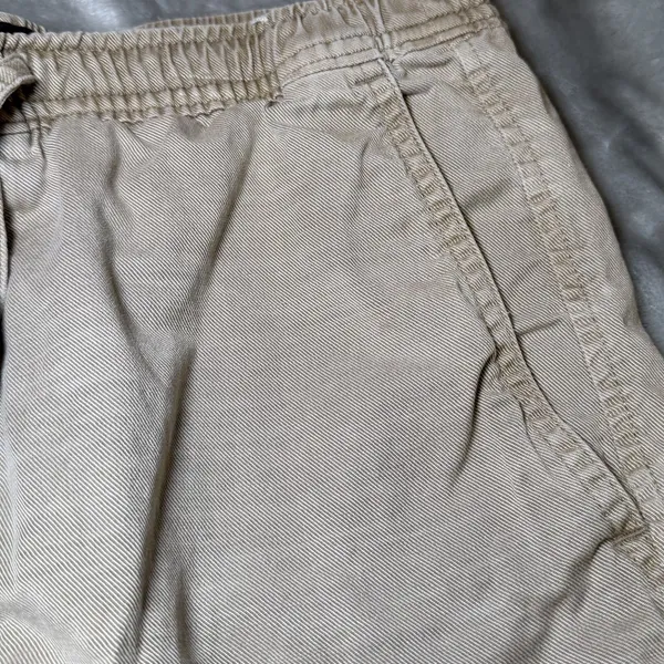 Abercrombie & Fitch Womens Size Small Pull-On Shorts Beige Khaki Drawstring - Image 7