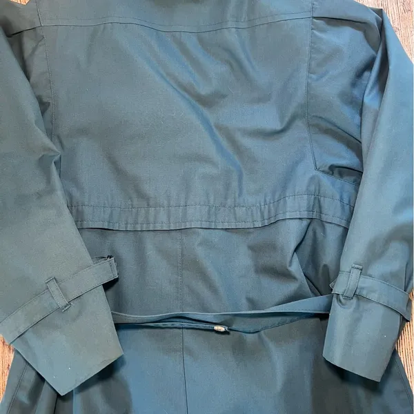 Vtg 70s London‎ Fog Women’s 6P Blue Trench Coat USA Removable Lining Petite Belt - Image 12