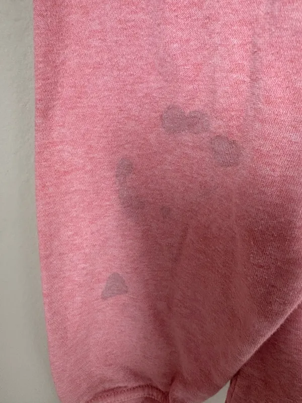 Nike Pink Women Crewneck Hoodie With White Swoosh L - Image 4
