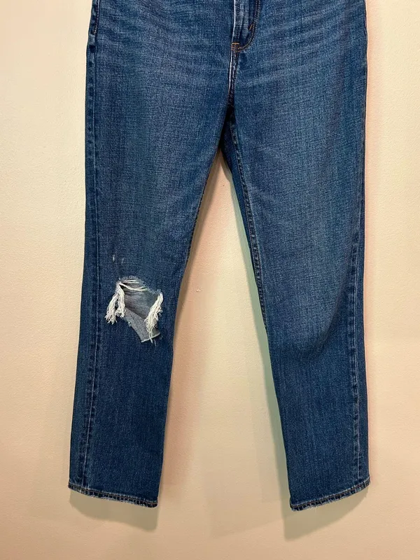 Abercrombie and Fitch the straight ankle ultra high rise jeans - Image 3