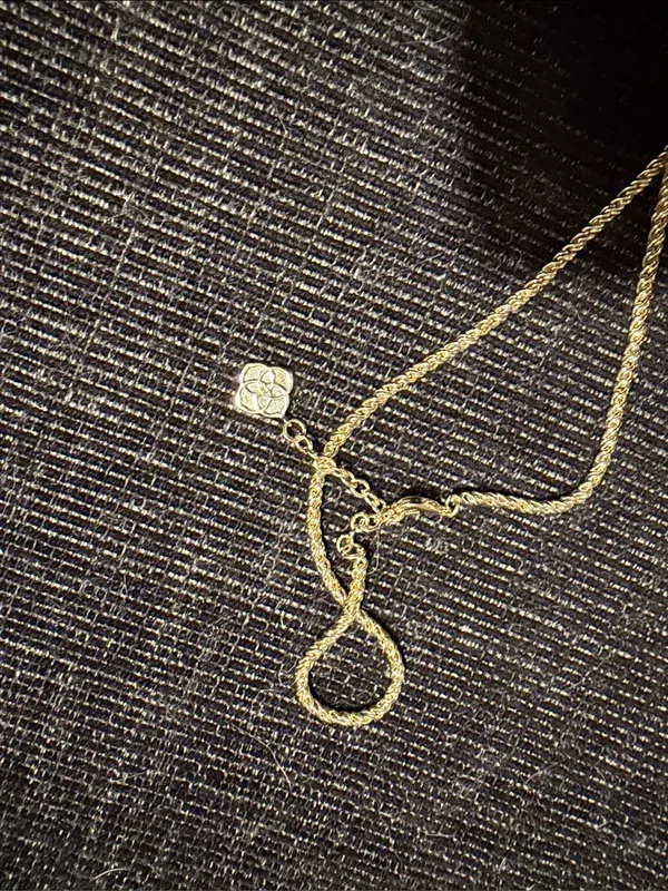 Retired Kendra Scott Rayne Gold Black Stone Tassel Pendant Long Necklace - Image 4