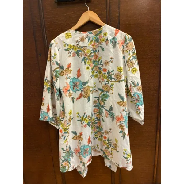 Plum Pretty Sugar XS Floral Kimono Robe Open Front Lightweight Cardigan EUC - Image 6
