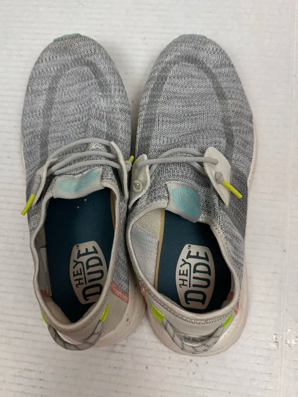 Hey Dude Sirocco Speckle Women's Size US 8.0 Gray Knit Slip On Sneakers - Image 7