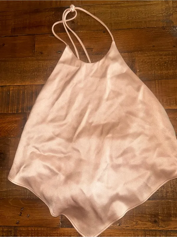 ALICE + OLIVIA‎ Frenchie Satin Halter Top - Image 2