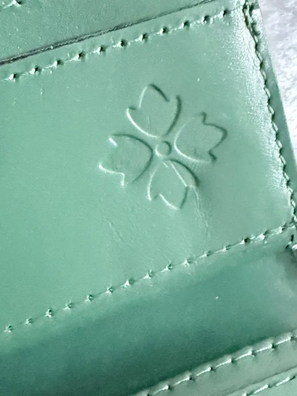 elegant Cauchy Wallet from Patricia Nash green tooled floral-embossed leather. - Image 7