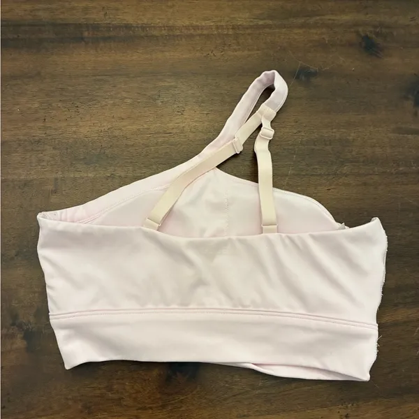 Victoria’s Secret Pink Relay One Shoulder Sports Bra Small DD Cup Pink - Image 2