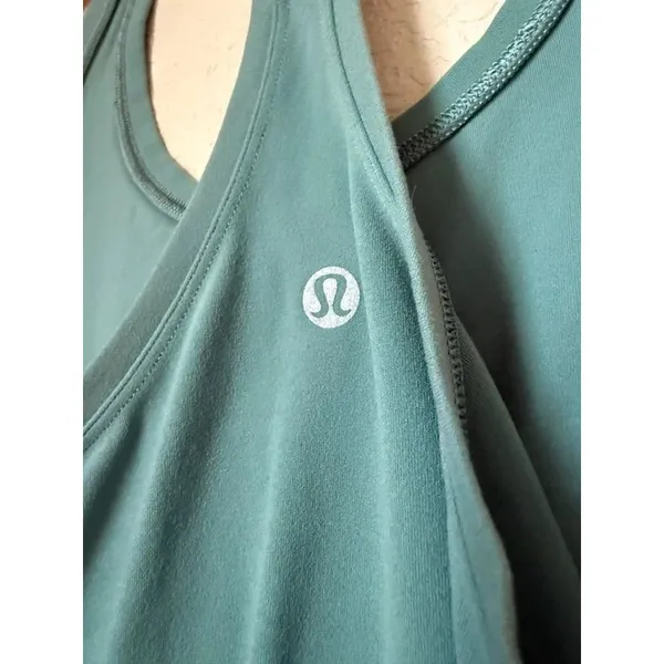 Lululemon Light Teal Blue Cool Racerback Tank Top Size 12 - Image 3
