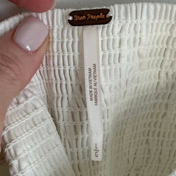 Free People Maggie Lace Tank Top size large - Image 2